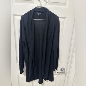 Eileen Fisher Charcoal Open Front Cardigan